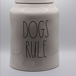 Rae Dunn Dogs Rule Canister